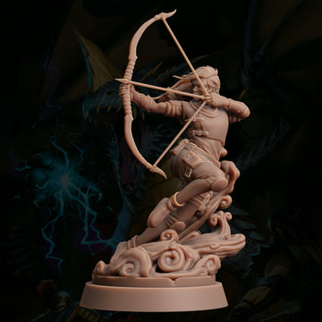 Shadowleaf Ranger Miniature – Elvish Gloom Stalker | TTRPG Collectible & Tabletop Model