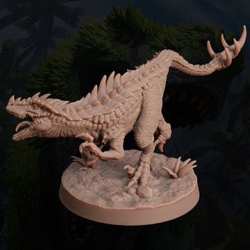 Shadowclaw Raptor Miniature – Stalking Ankyloraptor | TTRPG Collectible & Tabletop Model