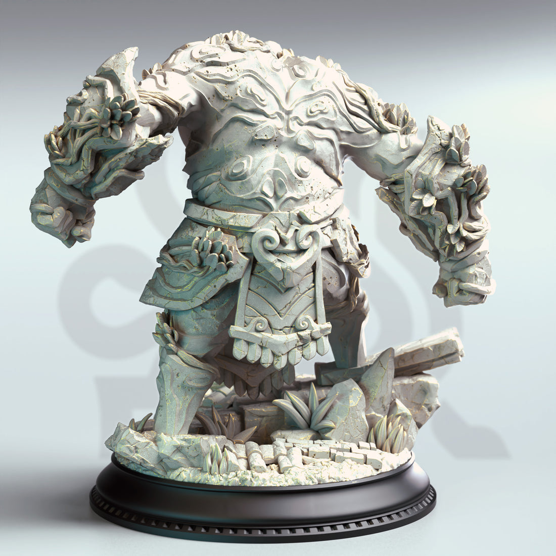 Jade Sentinel Miniature – Precious Stone Golem | TTRPG Collectible & Tabletop Model