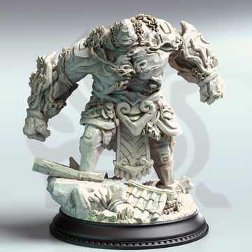 Jade Sentinel Miniature – Precious Stone Golem | TTRPG Collectible & Tabletop Model