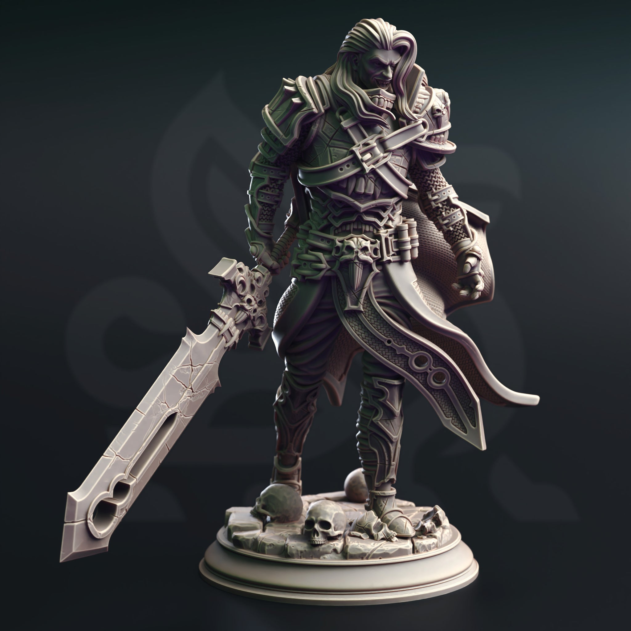 Bloodgrave Dreadknight Miniature – Vampire Warrior with Greatsword | TTRPG Collectible & Tabletop Model