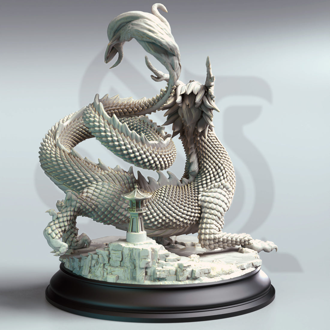 Crimson Wyrm Miniature – Majestic Red Dragon | TTRPG Collectible & Tabletop Model