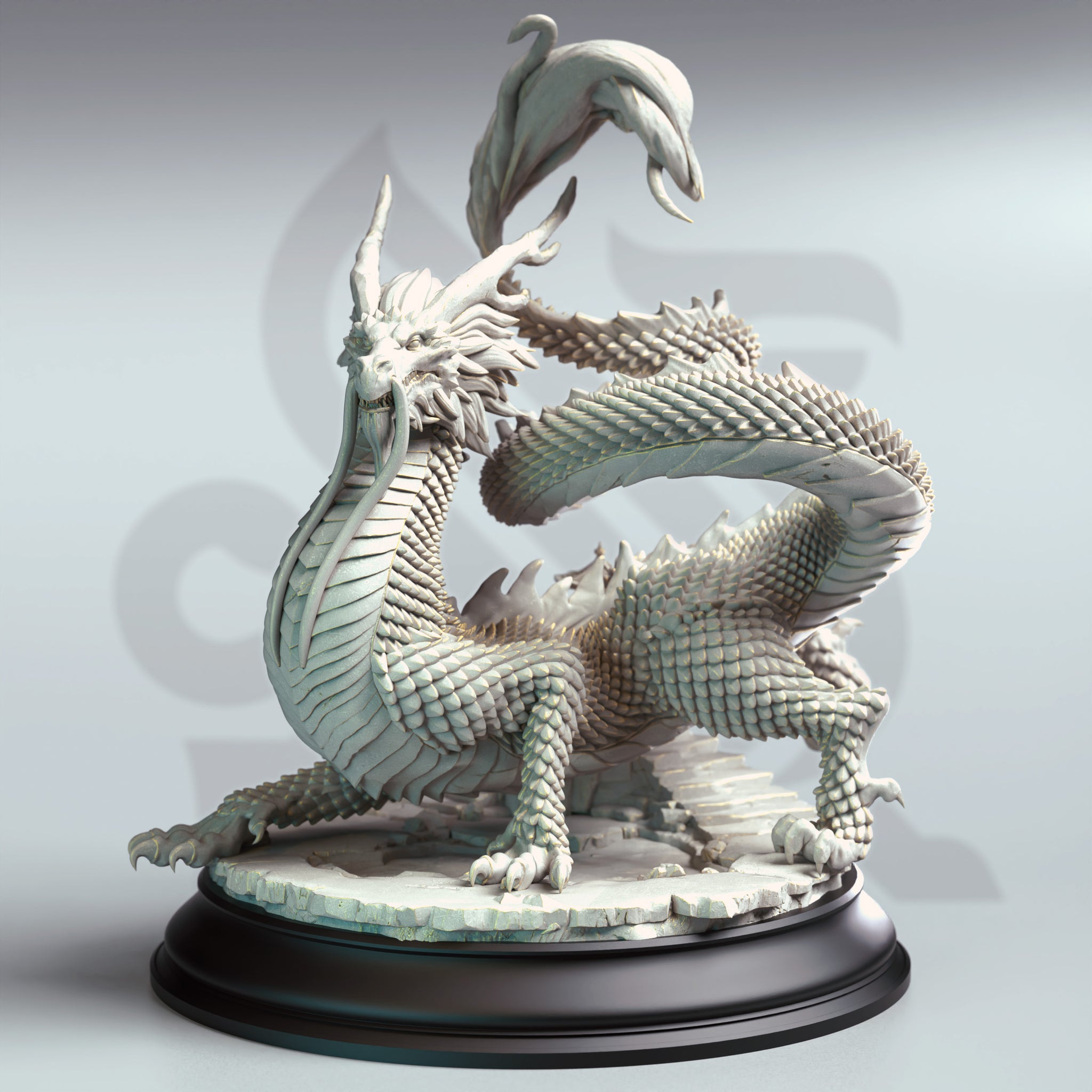 Crimson Wyrm Miniature – Majestic Red Dragon | TTRPG Collectible & Tabletop Model