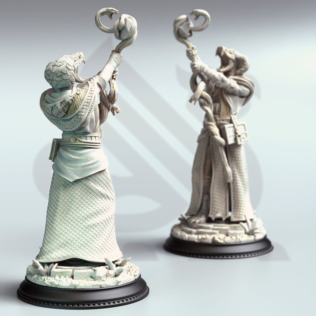 Venomspire Oracle Miniature – Yuan-Ti Shaman | TTRPG Collectible & Tabletop Model