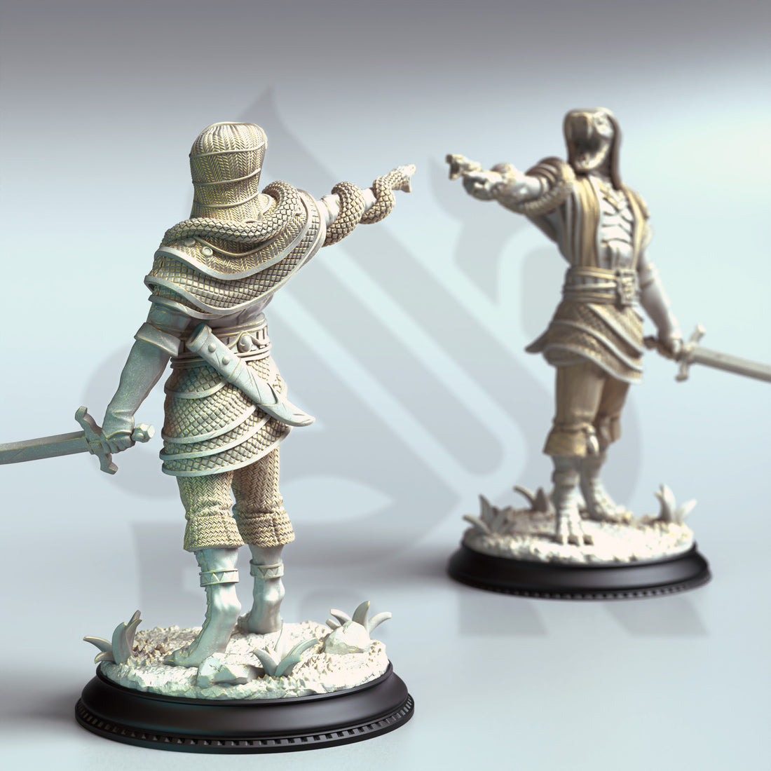 Venomfang Duelist Miniature – Yuan-Ti Swordsman | TTRPG Collectible & Tabletop Model
