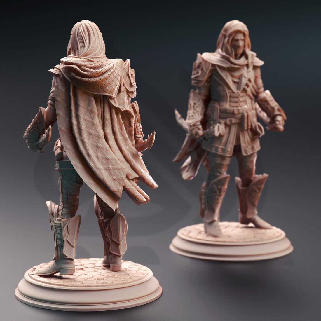 Shadowblade Vagabond Miniature – Rogue Mercenary | TTRPG Collectible & Tabletop Model