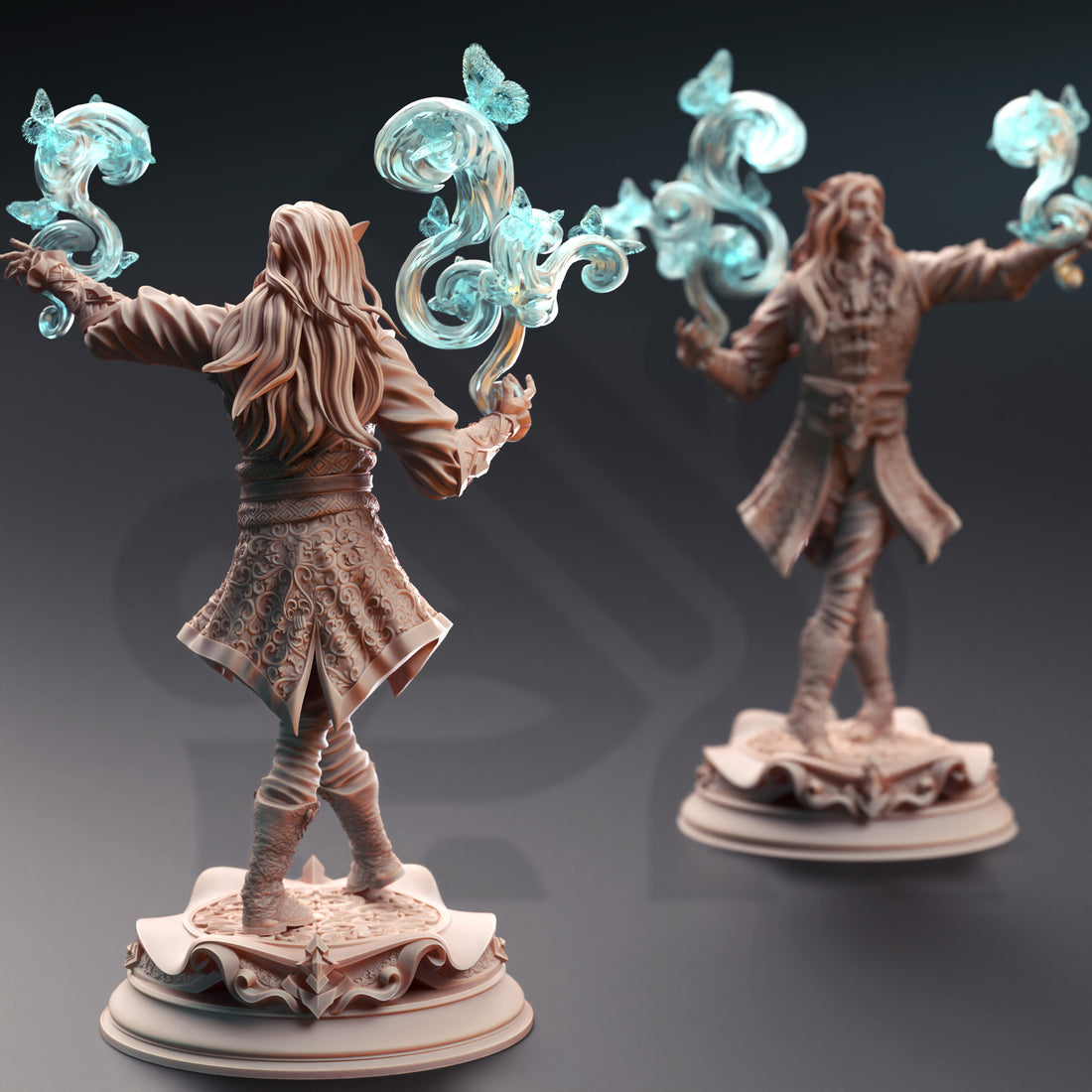 Veilweaver Arcanist Miniature – Elvish Illusionist | TTRPG Collectible & Tabletop Model