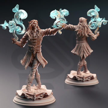 Veilweaver Arcanist Miniature – Elvish Illusionist | TTRPG Collectible & Tabletop Model