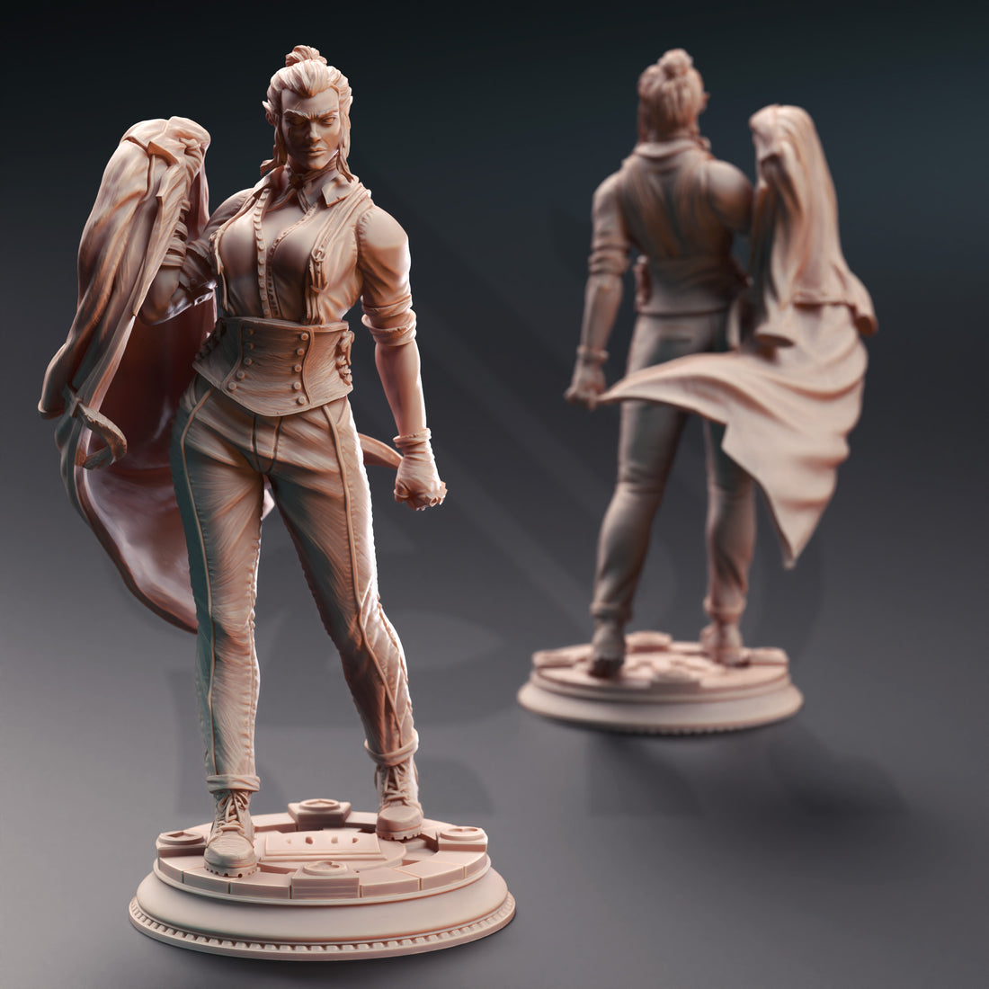 Silverveil Noble Miniature – Elvish Aristocrat | TTRPG Collectible & Tabletop Model