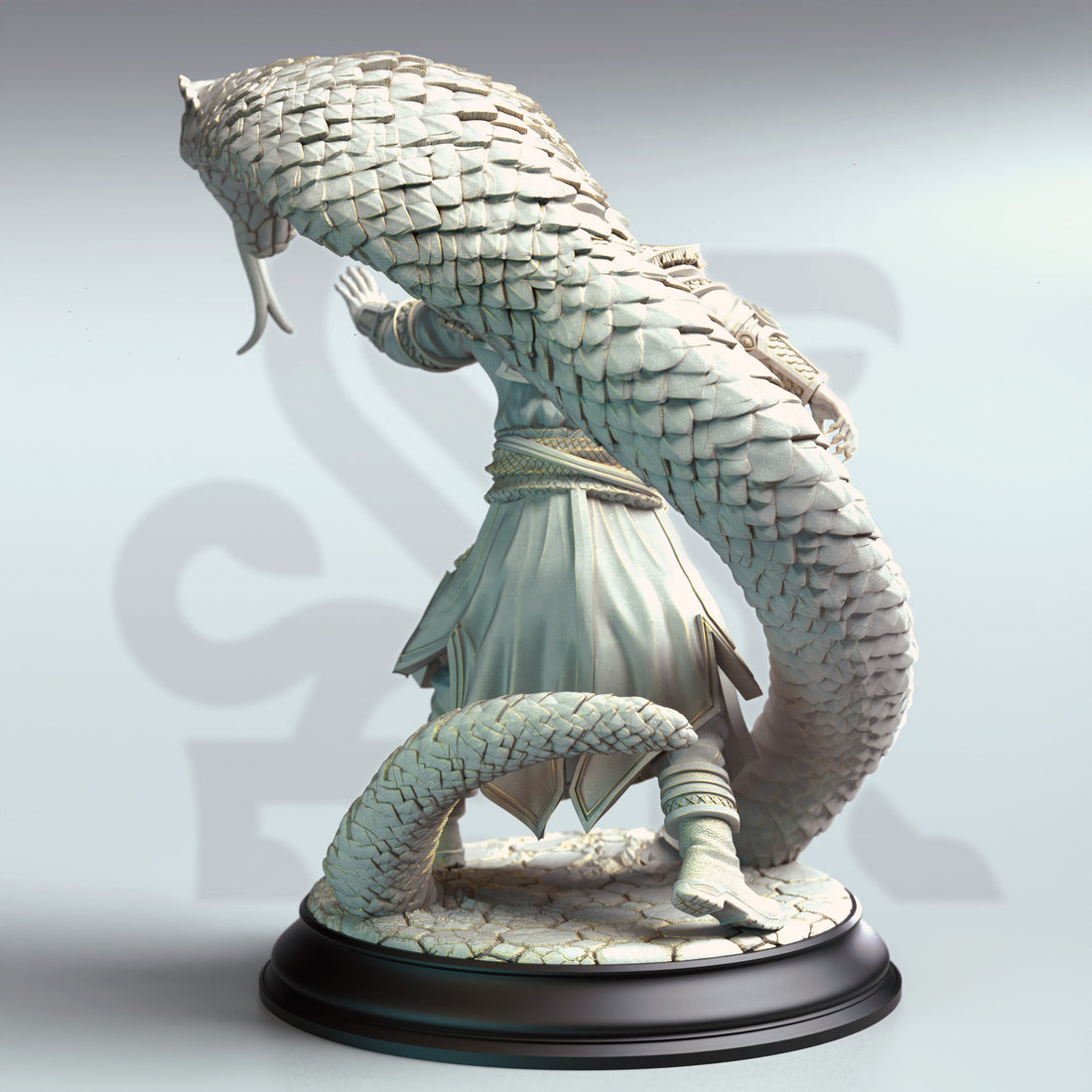 Serpentsoul Conjurer Miniature – Yuan Ti Summoner | TTRPG Collectible & Tabletop Model