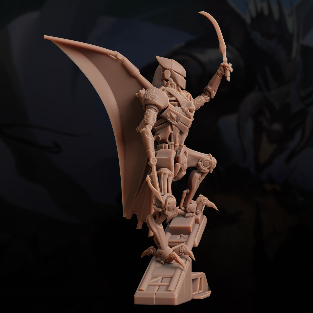 Harpoonwing Sentinel Miniature – Warforged Gargoyle | TTRPG Collectible & Tabletop Model