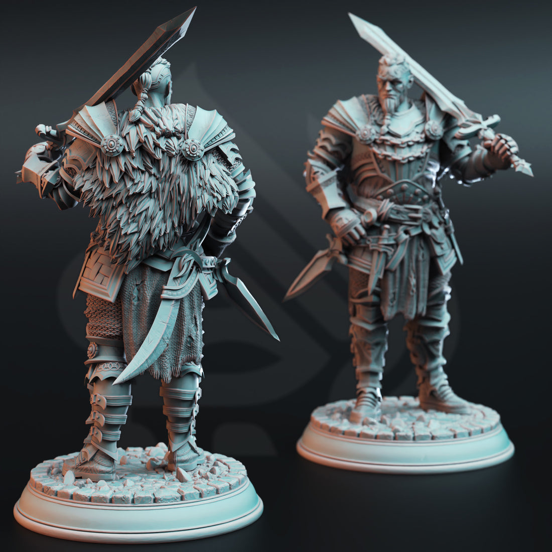 Viking War Cleric Miniature – Battle Priest | TTRPG Collectible & Tabletop Model