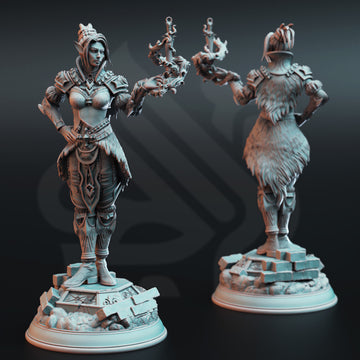 Elemental Archmage Miniature – Master Spellcaster | TTRPG Collectible & Tabletop Model