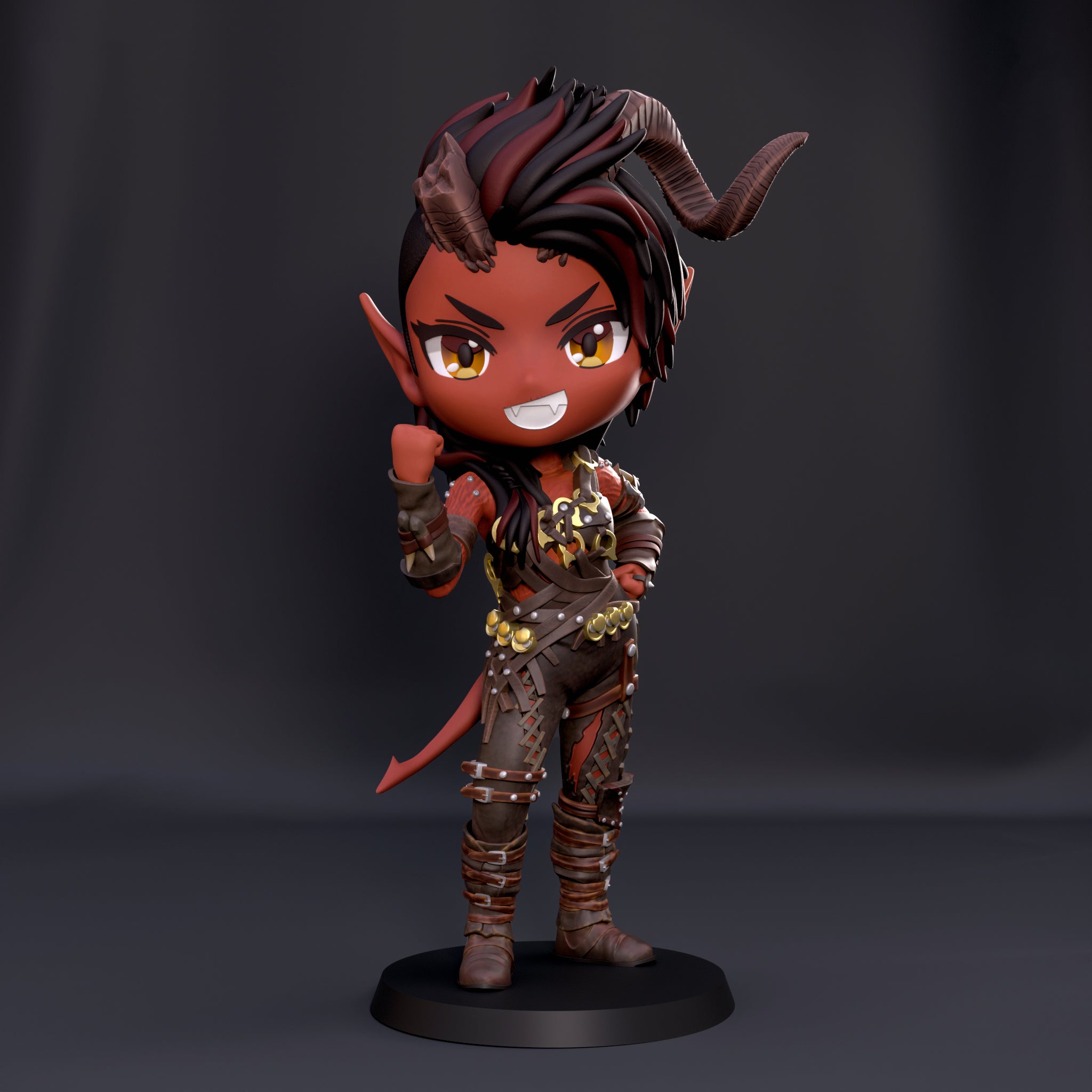 Chibi Infernal Berserker – Resin Collectable Figurine