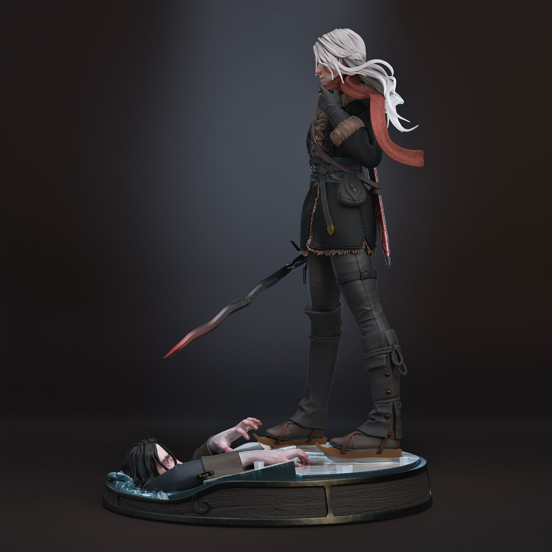 Scarred Blade Huntress – Resin Collectable Figurine