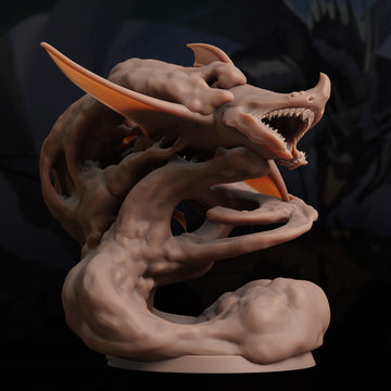 Cloud Shark Miniature – Stormcoil Sky Terror | D&D TTRPG Monster Model