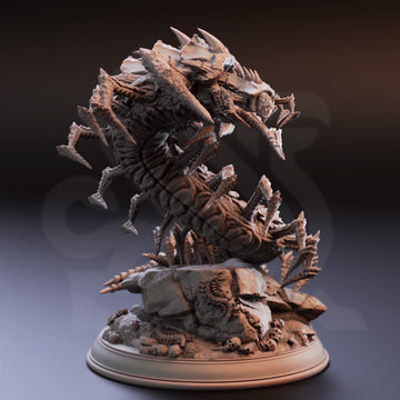 Giant Dune Crawler Miniature – Desert Beast | TTRPG Monster Collectible & Tabletop Model
