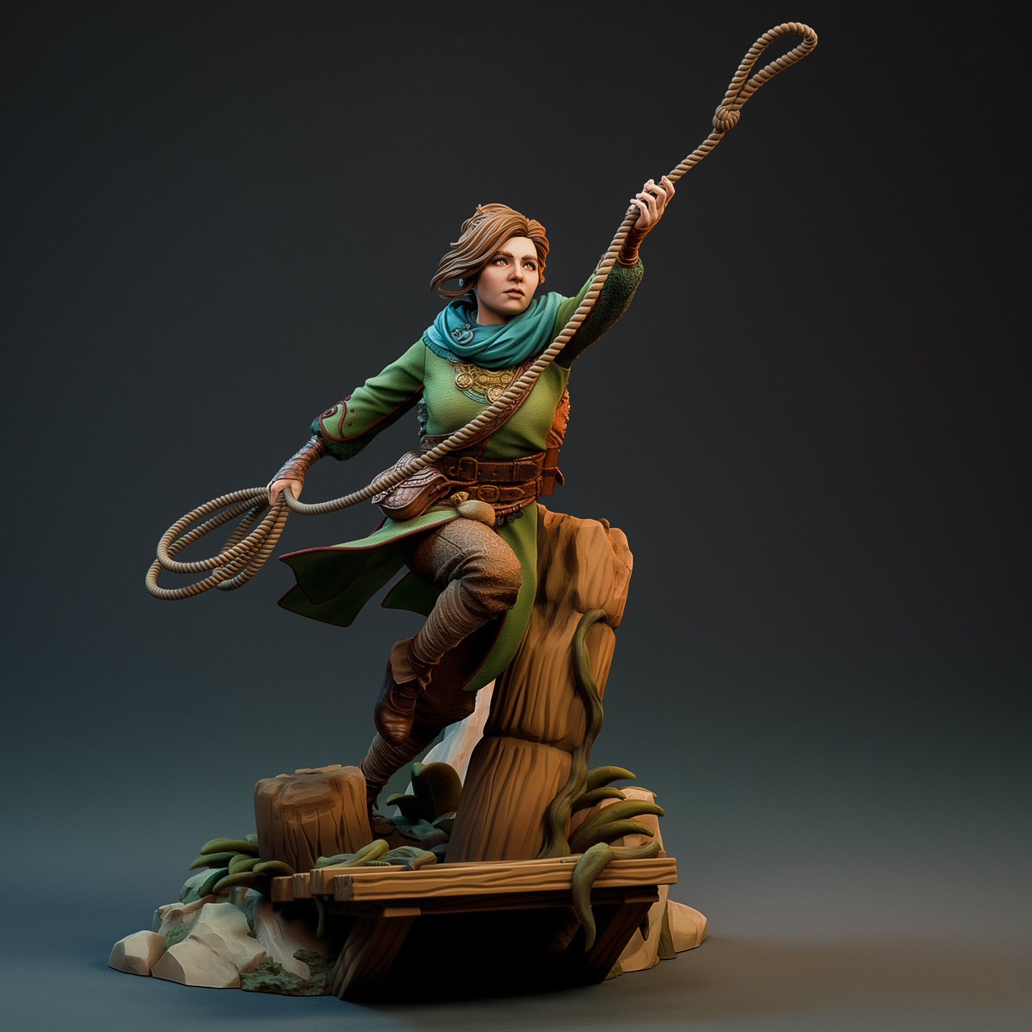 Whimsical Trickster Heroine – Resin Collectable Figurine