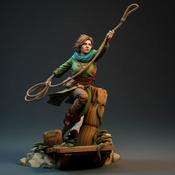 Whimsical Trickster Heroine – Resin Collectable Figurine