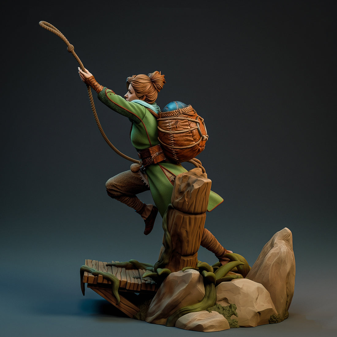 Whimsical Trickster Heroine – Resin Collectable Figurine