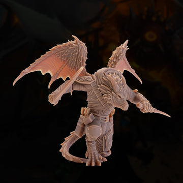 Dragonborn Rogue Miniature – Dual Dagger Stealth Assassin | D&D TTRPG Model