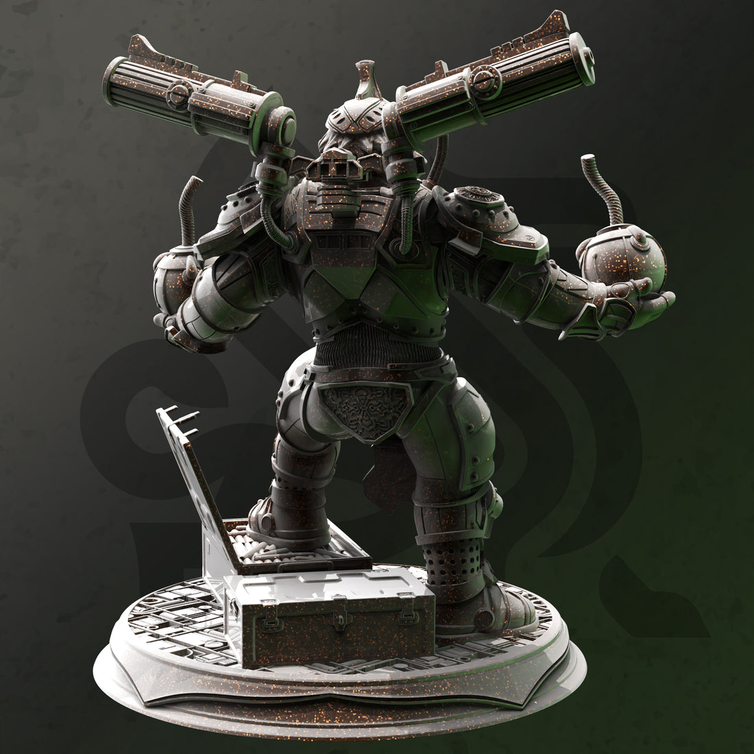 Dwarven Grenadier Artificer Miniature – Explosive Engineer | TTRPG Collectible & Tabletop Model