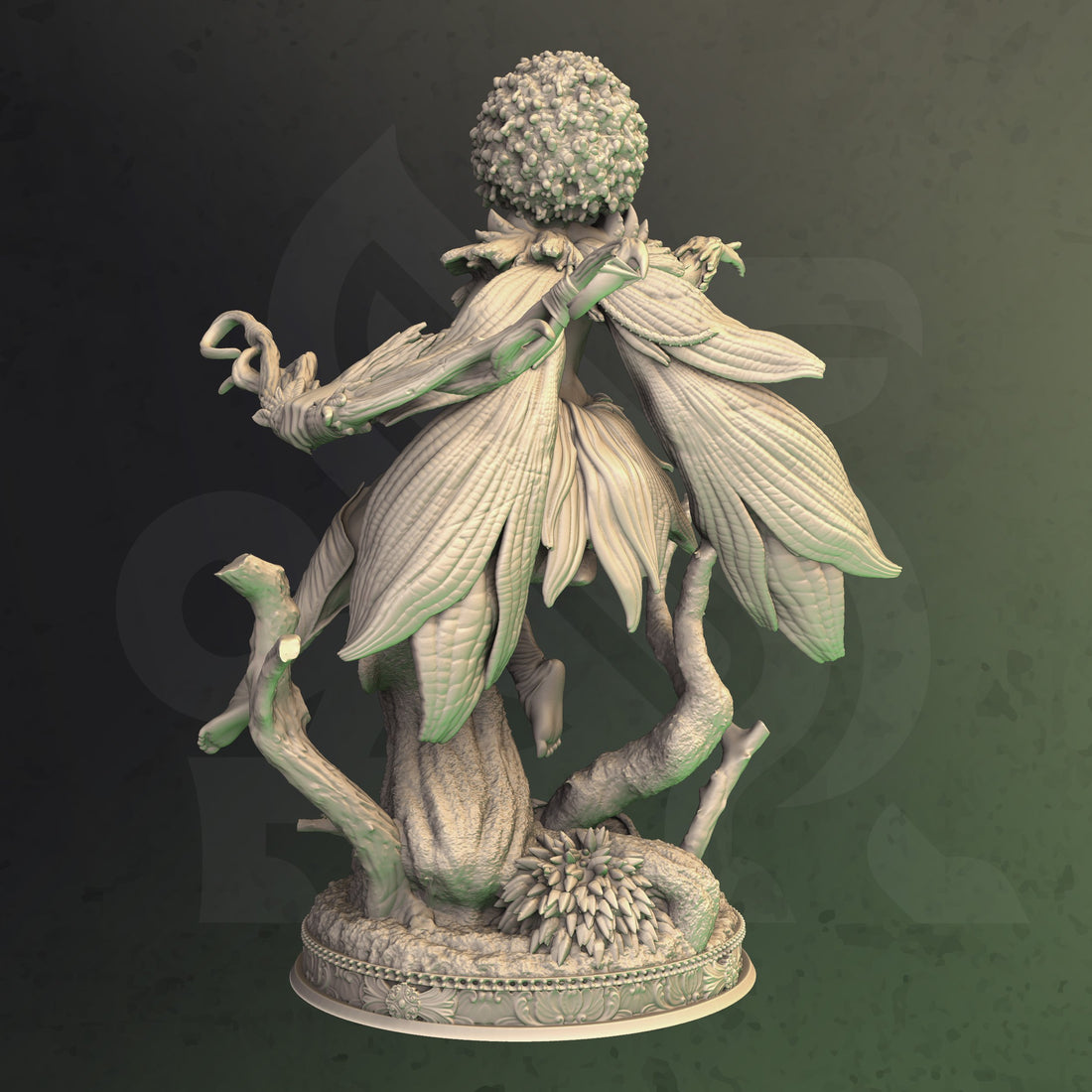 Faerie Forest Mage Miniature – Enchanted Spellcaster | TTRPG Collectible & Tabletop Model