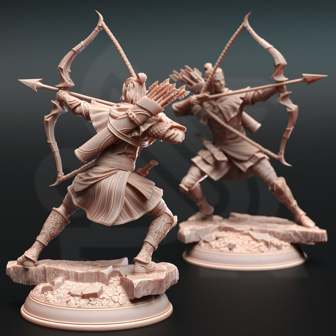 Veteran Ranger Miniature – Experienced Scout | TTRPG Collectible & Tabletop Model