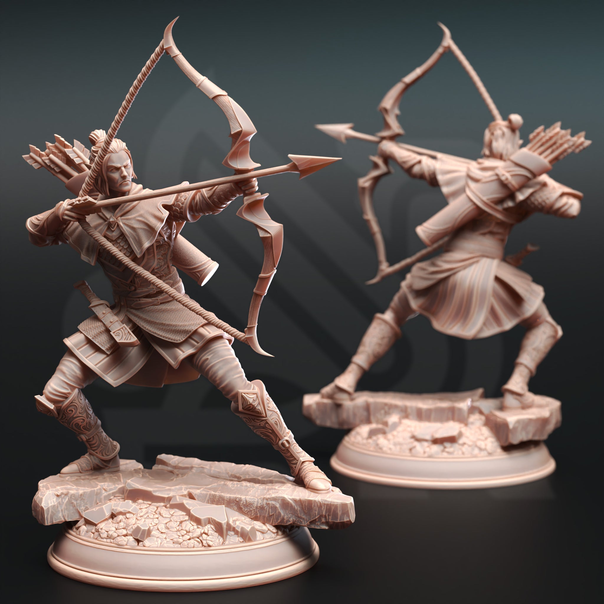 Veteran Ranger Miniature – Experienced Scout | TTRPG Collectible & Tabletop Model