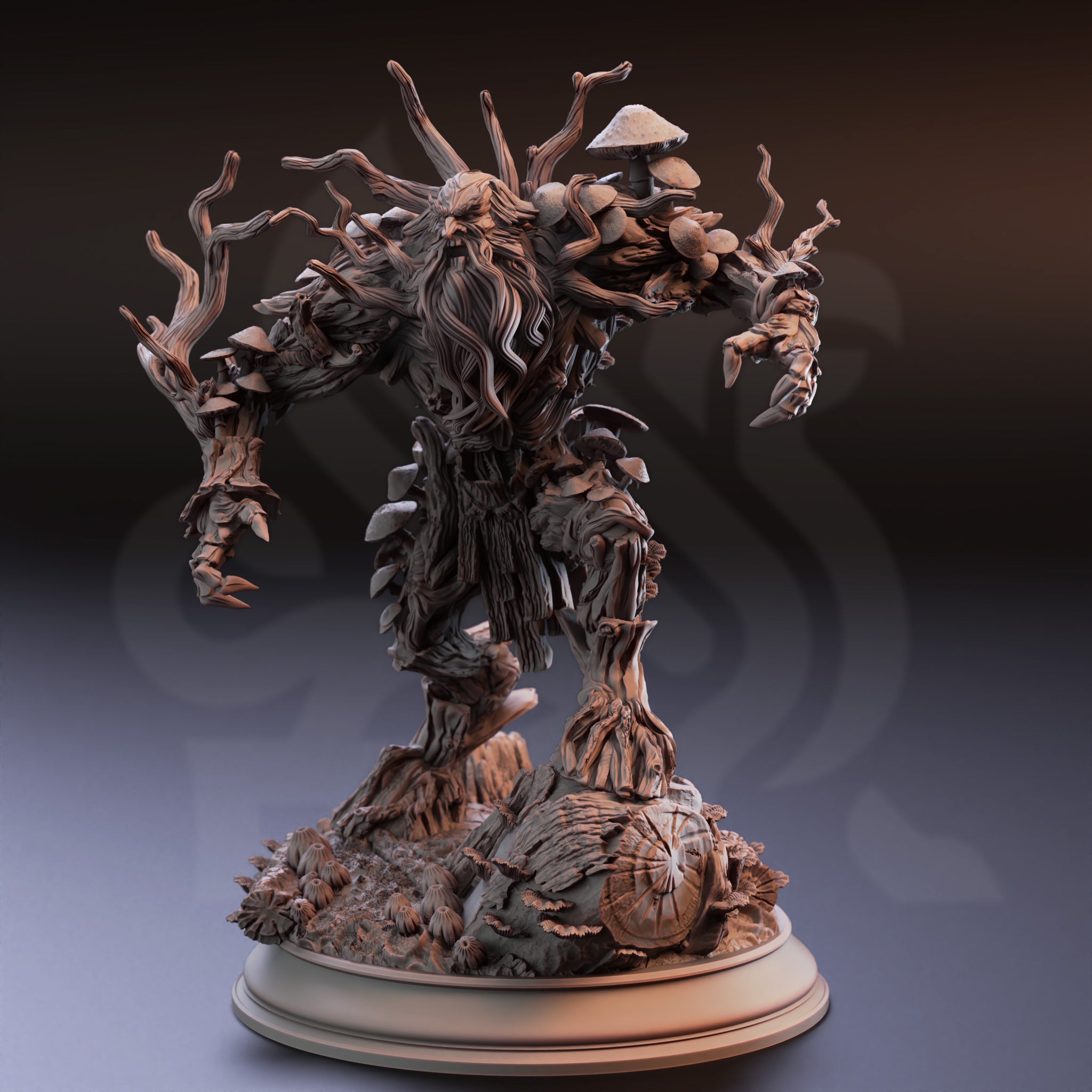 Ancient Barkwarden Miniature – Elder Treant Guardian | TTRPG Collectible & Tabletop Model