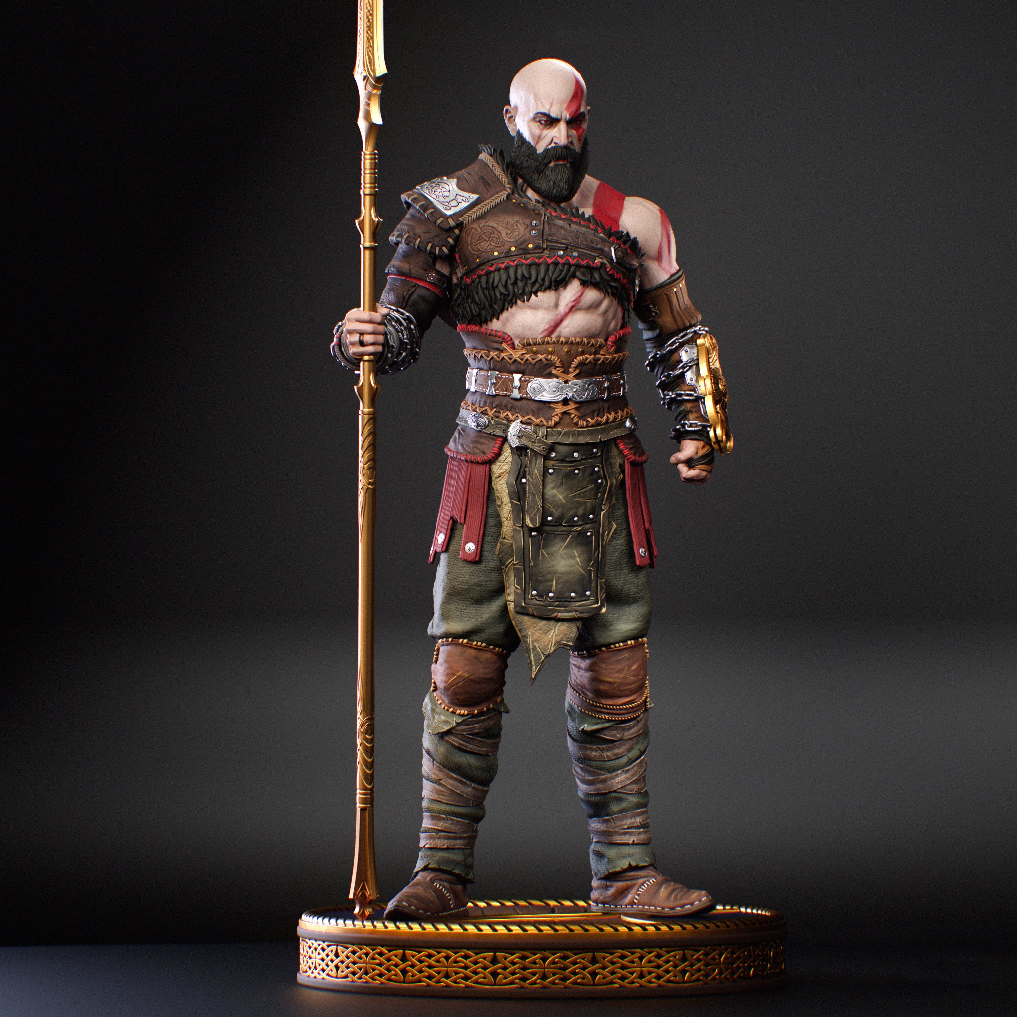 Raging Spartan Warrior – Resin Collectable Figurine