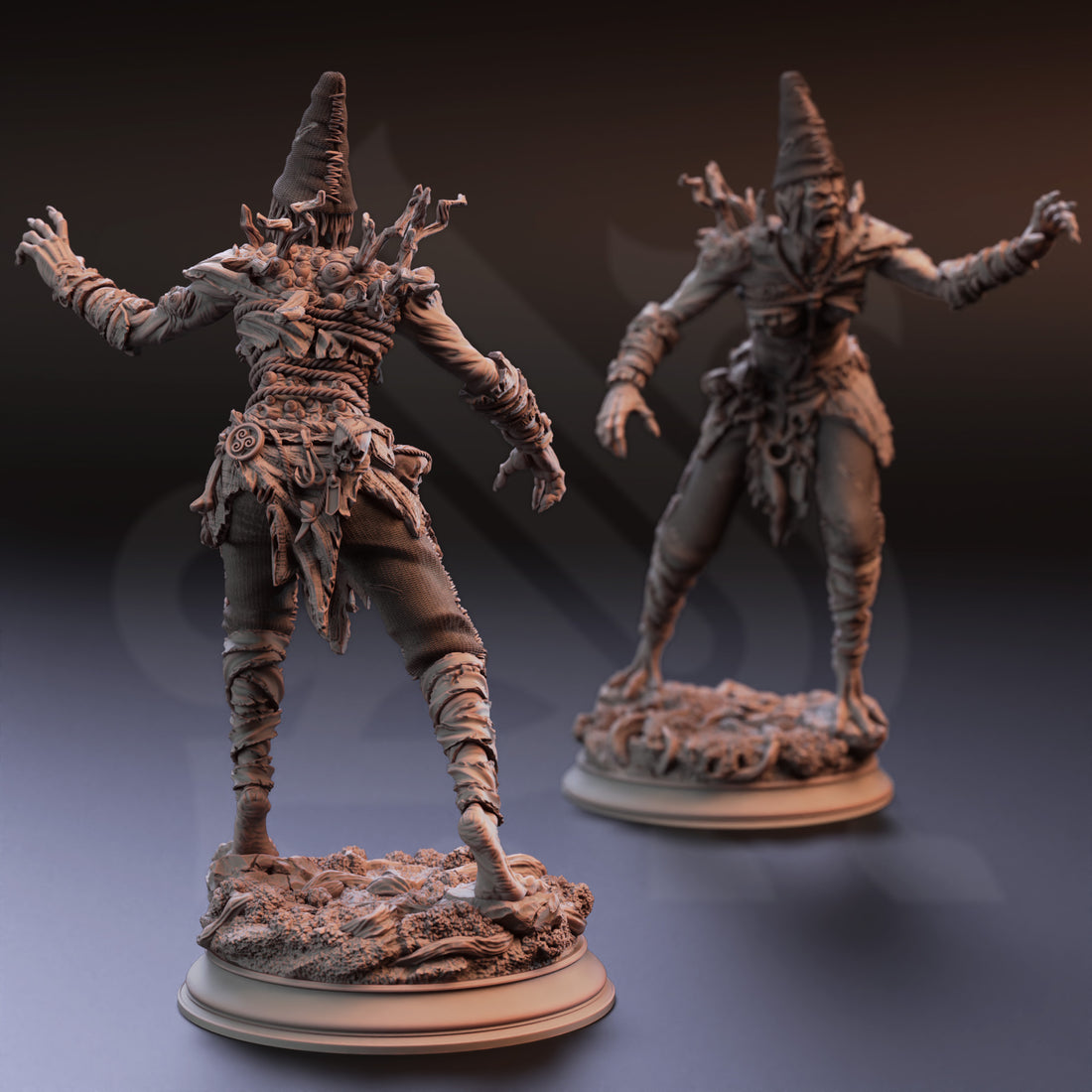 Barkveil Hag Miniature – Lesser Forest Hag | TTRPG Collectible & Tabletop Model