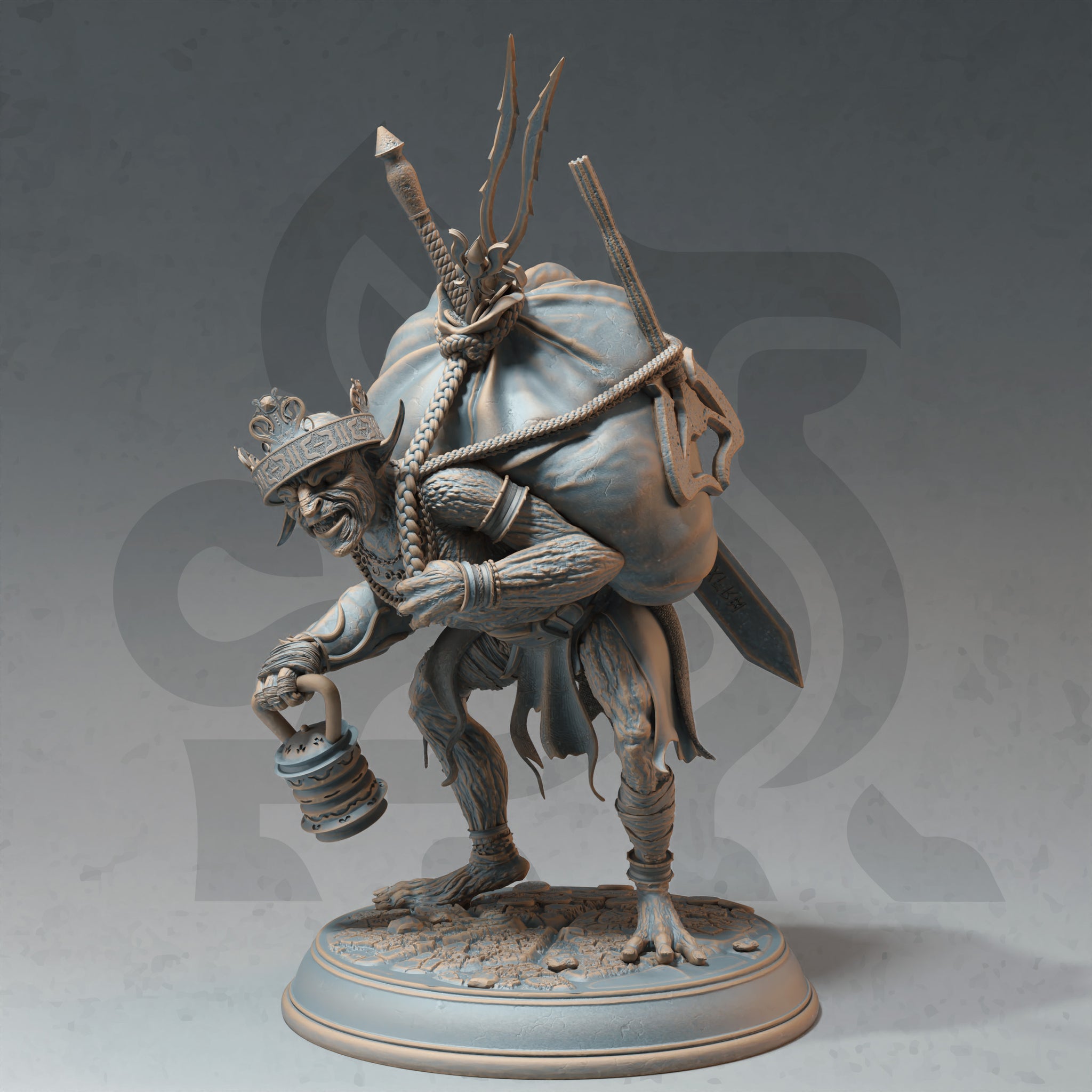 Sacktail Peddler Miniature – Goblin Traveling Merchant | TTRPG Collectible & Tabletop Model