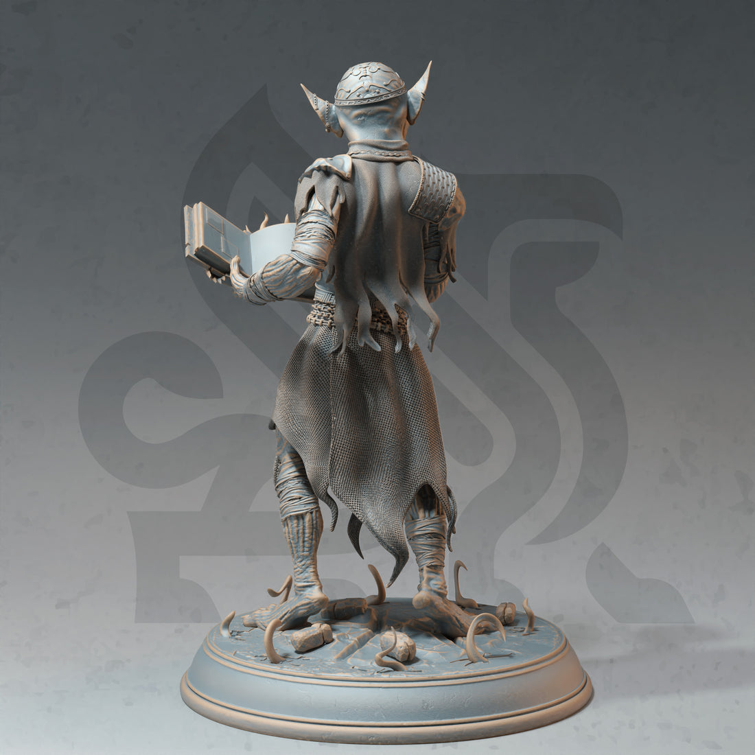 Grimscroll Arcanist Miniature – Goblin Wizard | TTRPG Collectible & Tabletop Model