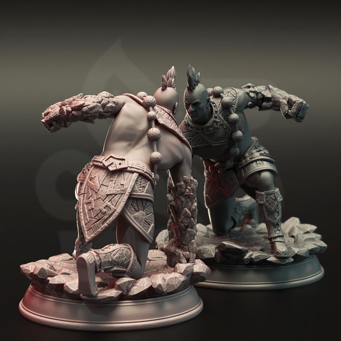 Stonefist Renegade Miniature – Earthen Elemental Monk | TTRPG Collectible & Tabletop Model