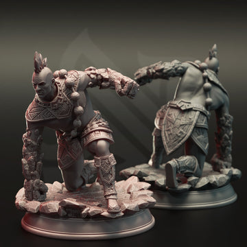 Stonefist Renegade Miniature – Earthen Elemental Monk | TTRPG Collectible & Tabletop Model