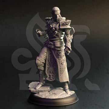 Royal Vanguard Miniature – Elvish Artificer | TTRPG Collectible & Tabletop Model
