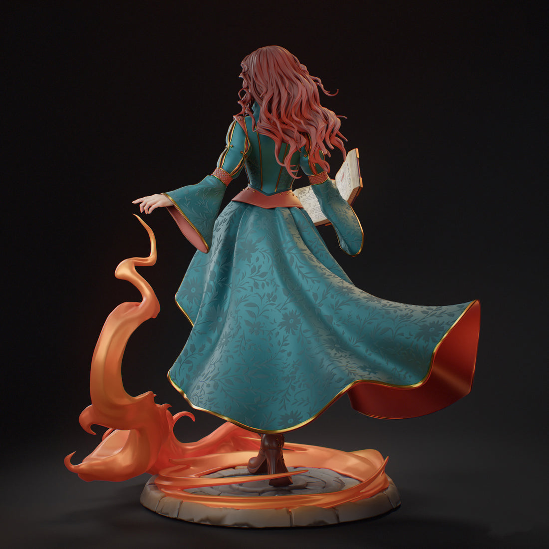 Emberclad Mystic Sorceress – Resin Collectable Figurine