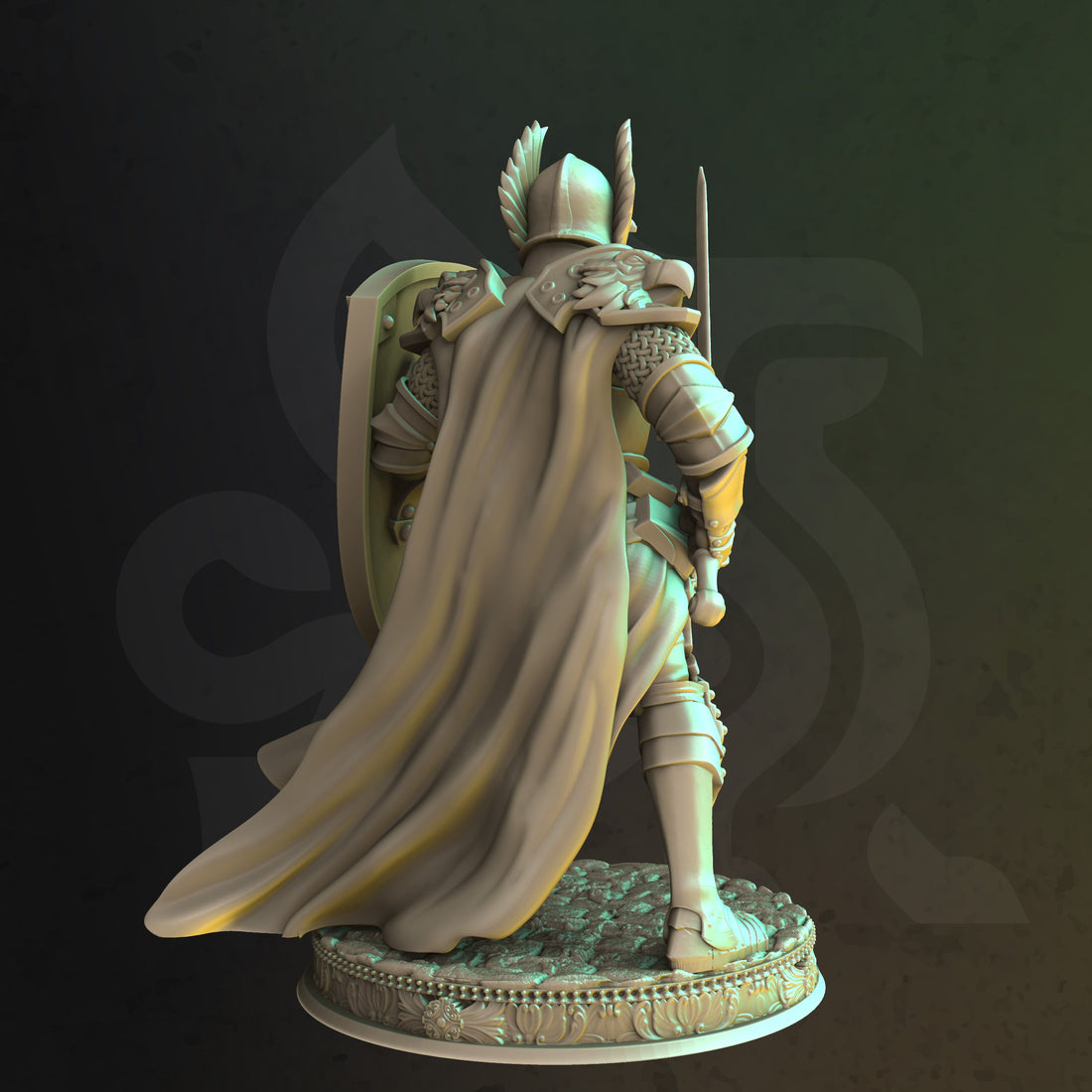 Devout Champion Miniature – Warrior Paladin | TTRPG Collectible & Tabletop Model