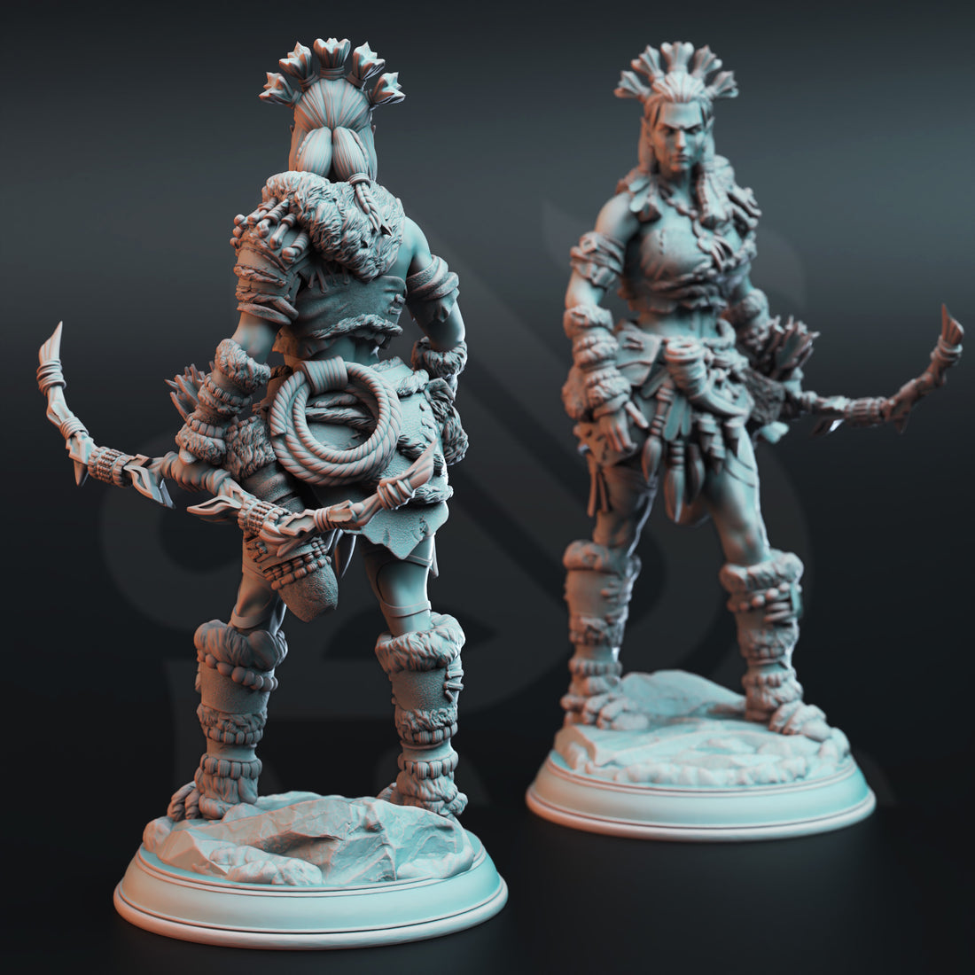 Thornshade Stalker Miniature – Feral Woodland Ranger | TTRPG Collectible & Tabletop Model