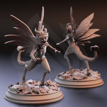 Twilight Dewsprite Miniature – Sylvan Pixie | TTRPG Collectible & Tabletop Model