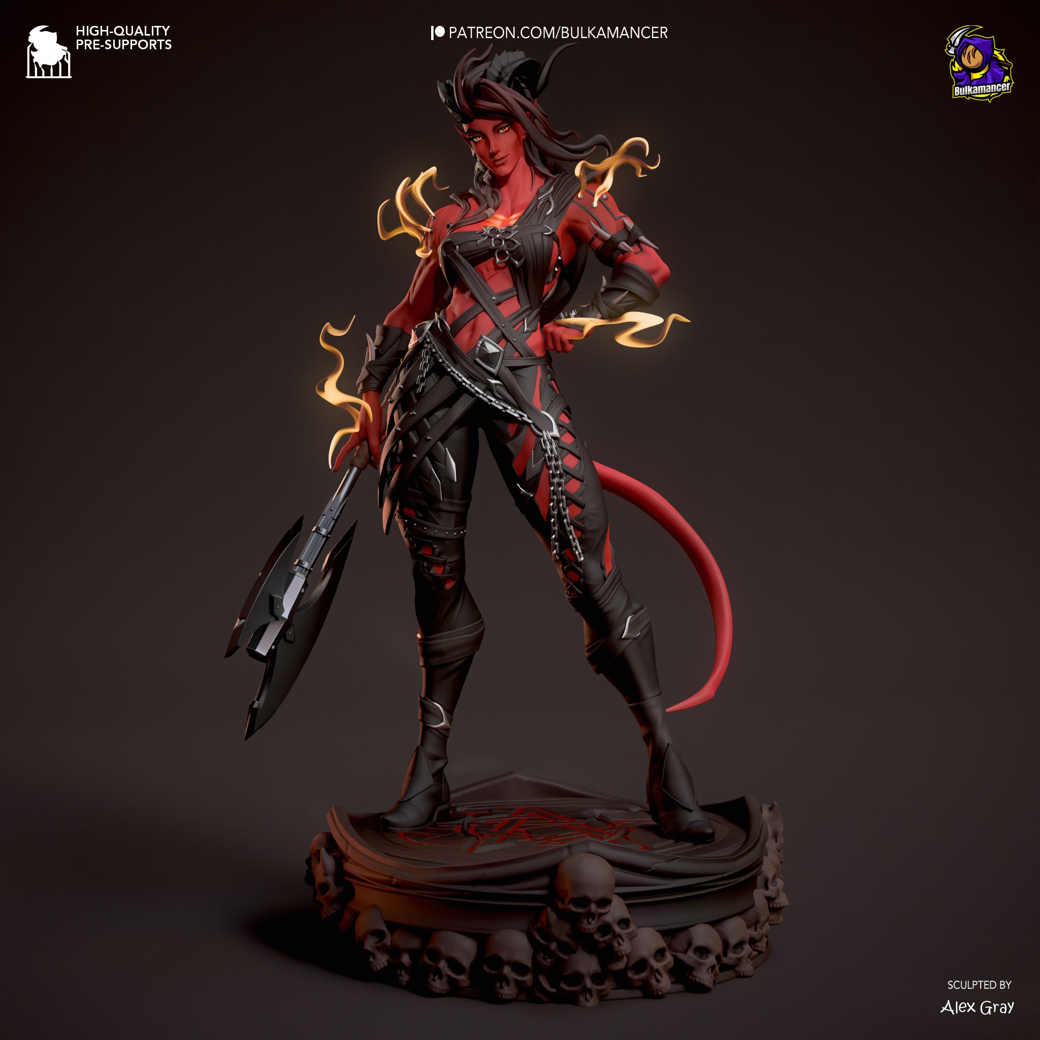 Infernal Heart Warrior – Resin Collectable Figurine