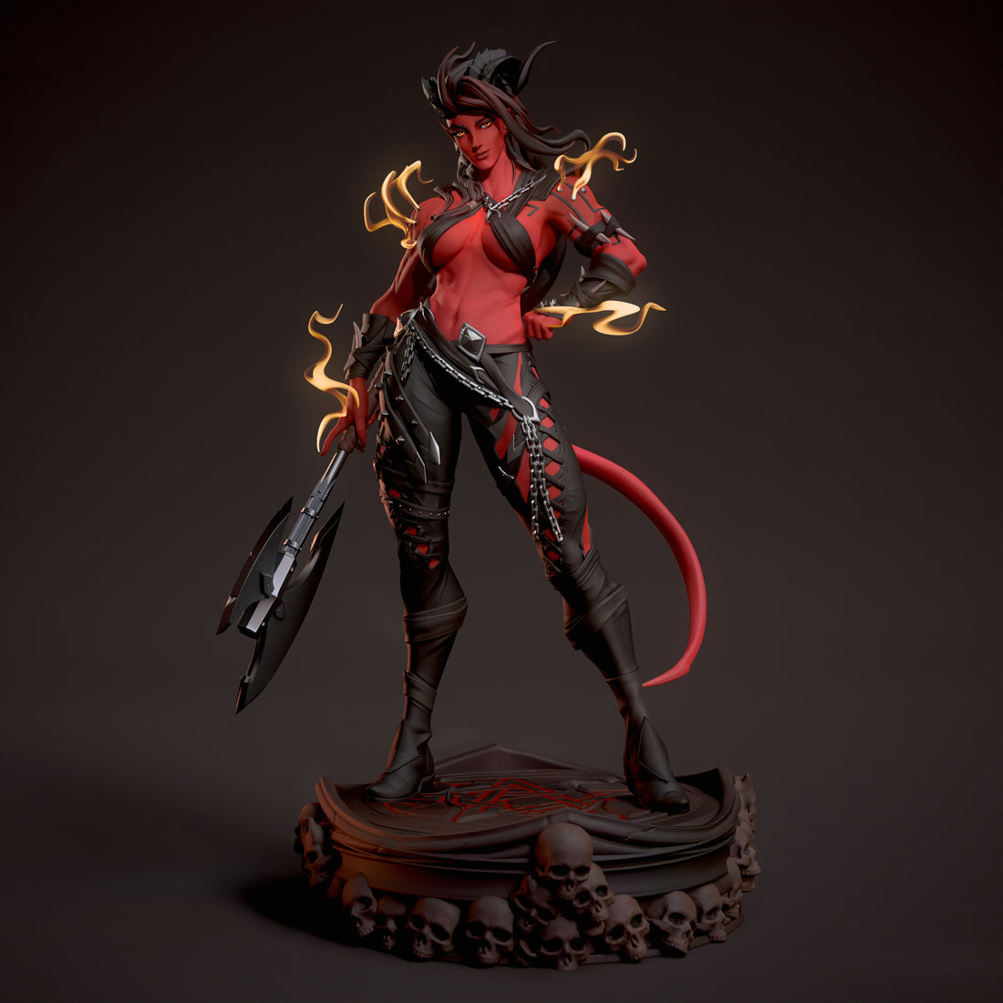 Infernal Heart Warrior – Resin Collectable Figurine