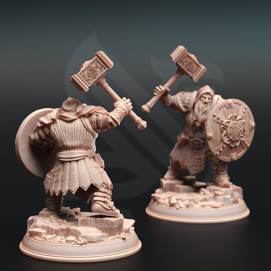 Stonechant Herald Miniature – Dwarven War Cleric | TTRPG Collectible & Tabletop Model