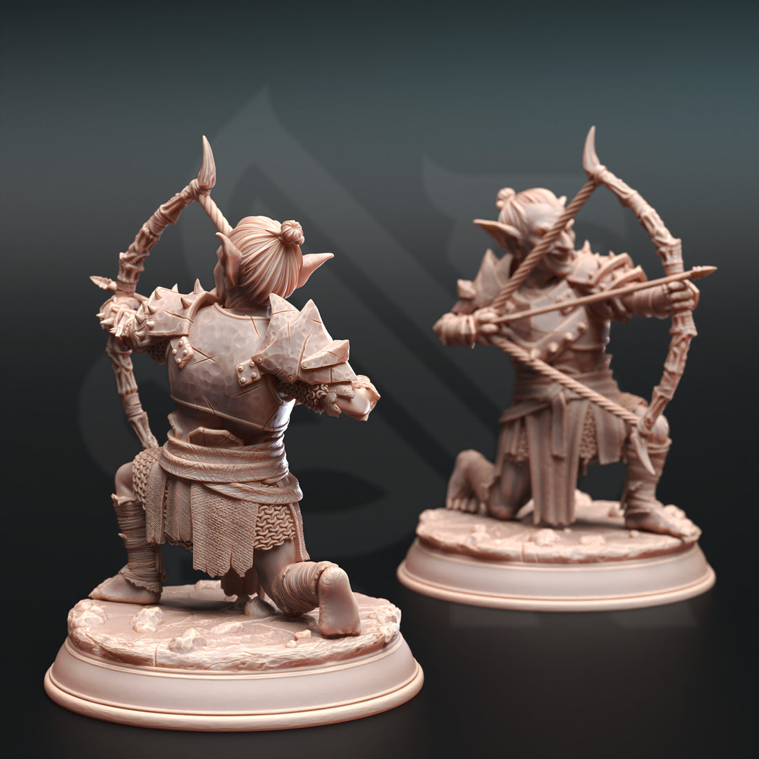 Briarfang Skirmisher Miniature – Feral Goblin Archer | TTRPG Collectible & Tabletop Model