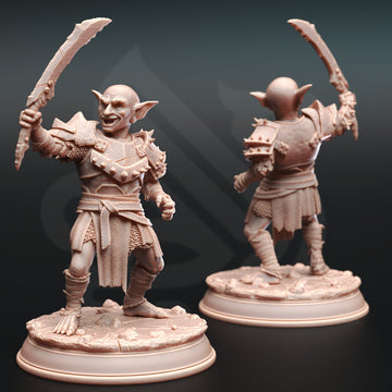 Razorfang Raider Miniature – Feral Goblin Swordsman | TTRPG Collectible & Tabletop Model