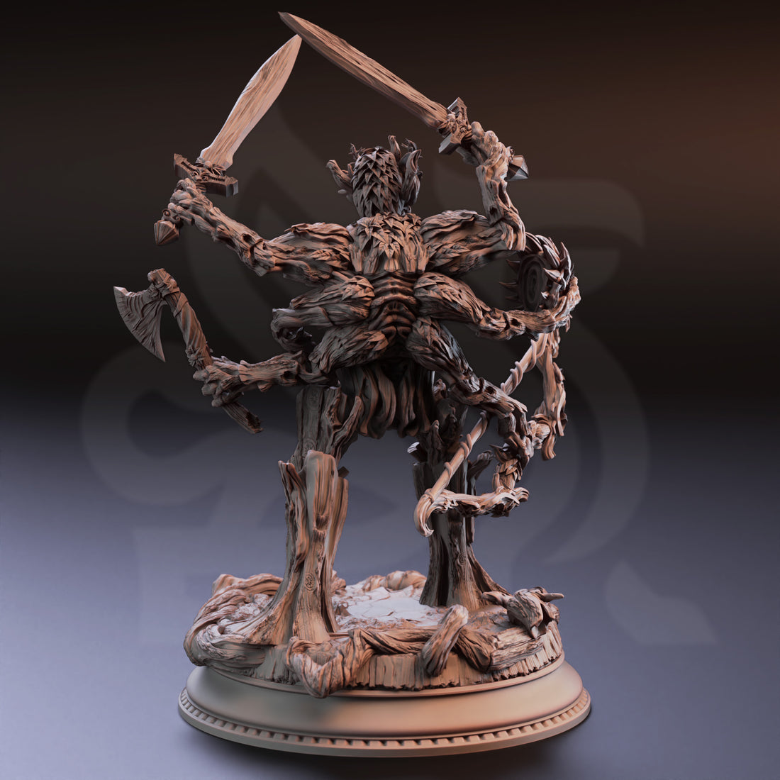 Hellroot Colossus Miniature – Demonic Treant | TTRPG Collectible & Tabletop Model