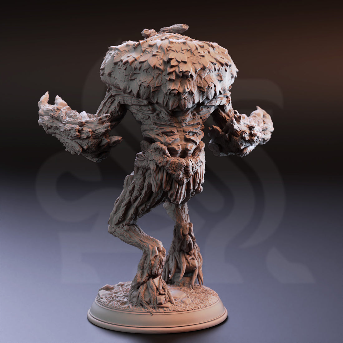 Barkhide Sentinel Miniature – Lesser Treant Warrior | TTRPG Collectible & Tabletop Model